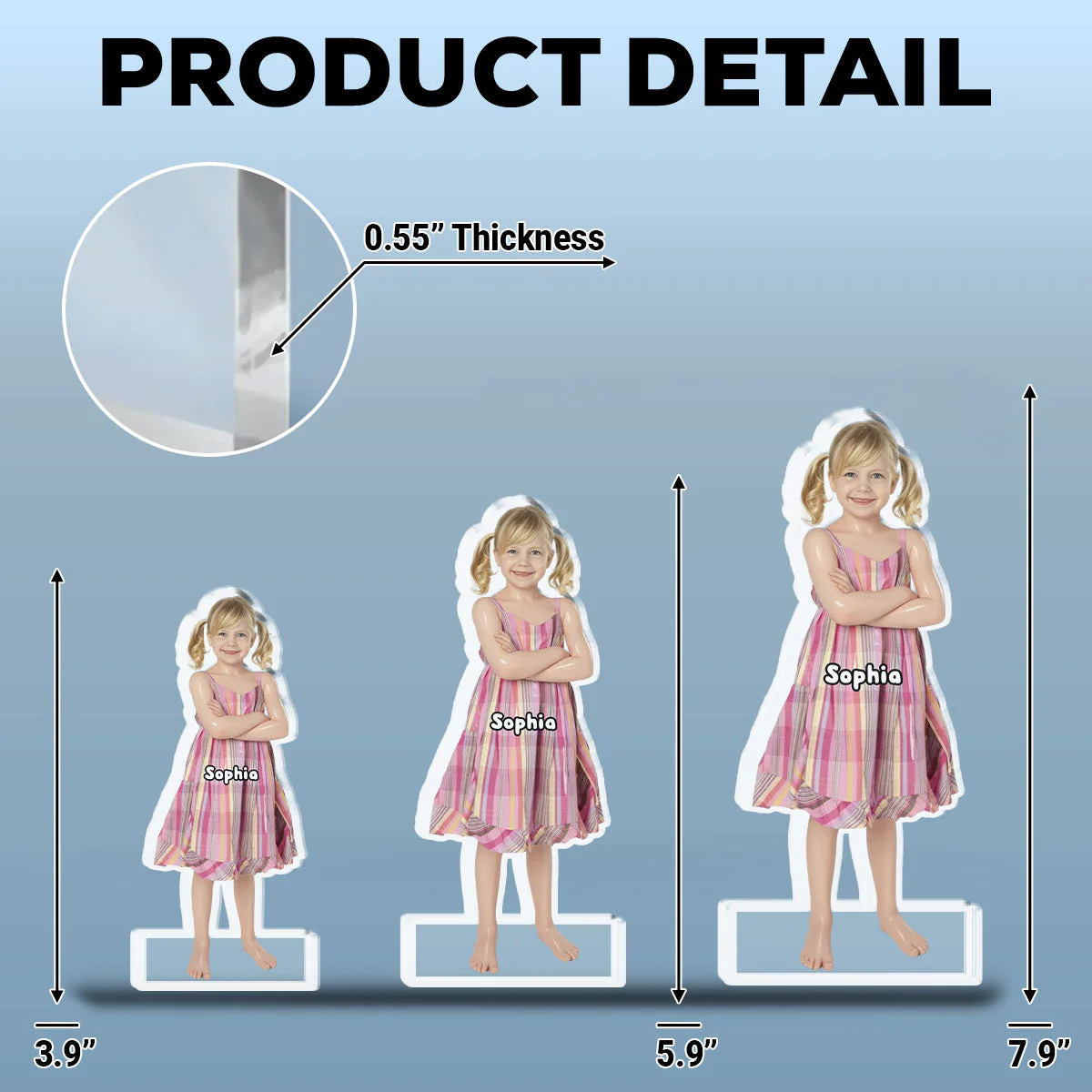 Smiley Baby Doll - Personalized Custom Acrylic Plaque - Image 6