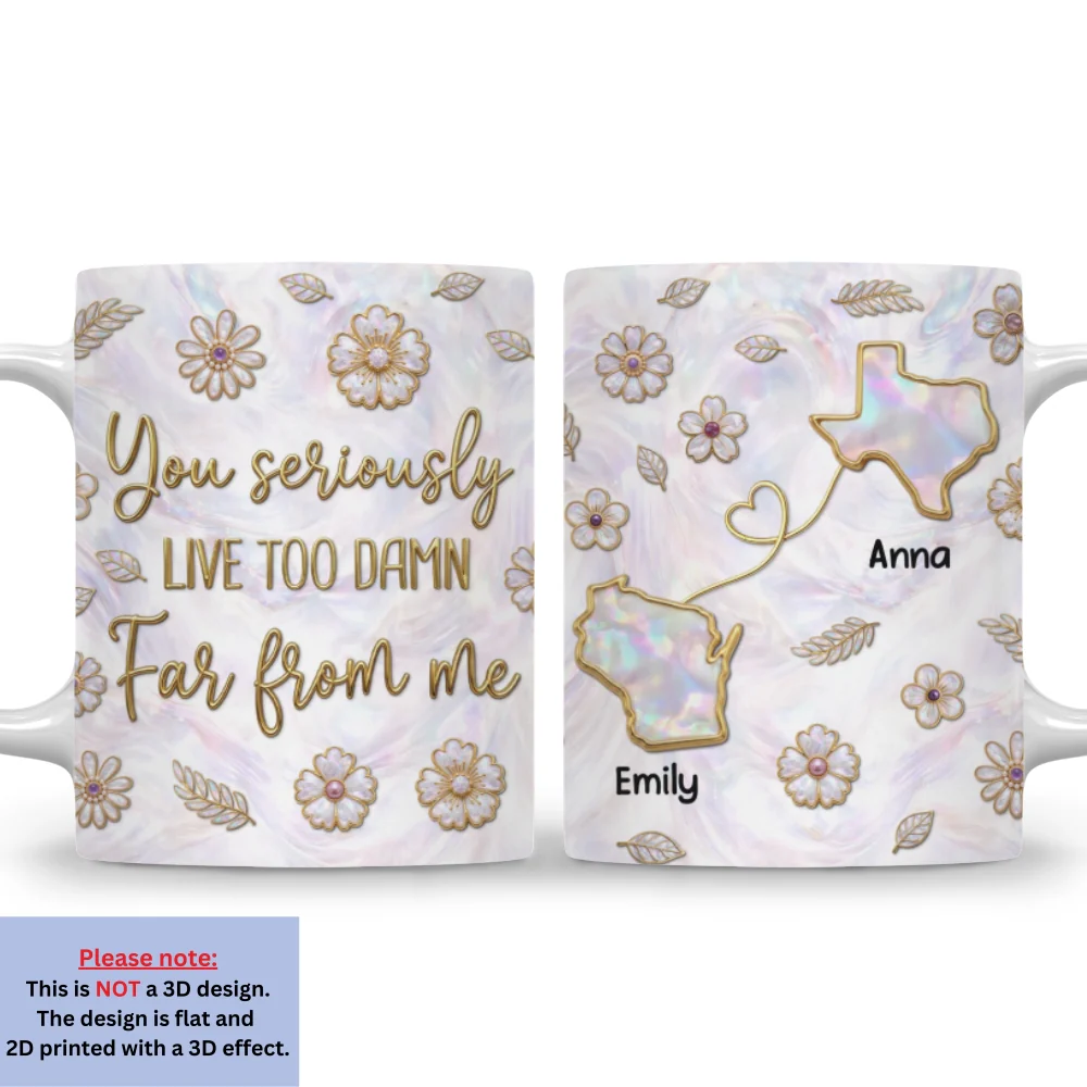 So Far From Me - Personalized Custom 3D Inflated Effect Mug - Image 7