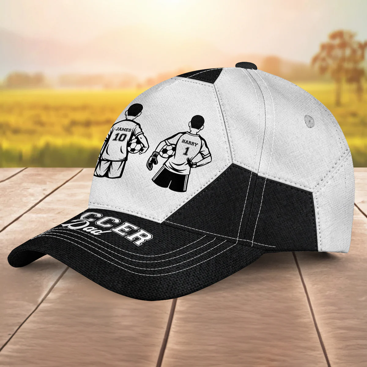 Soccer Dad Grandpa - Personalized Custom Classic Cap - Image 4
