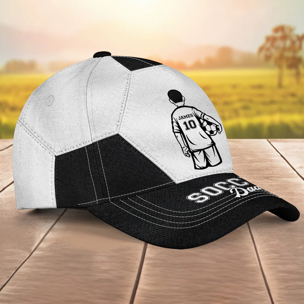 Soccer Dad Grandpa - Personalized Custom Classic Cap - Image 5