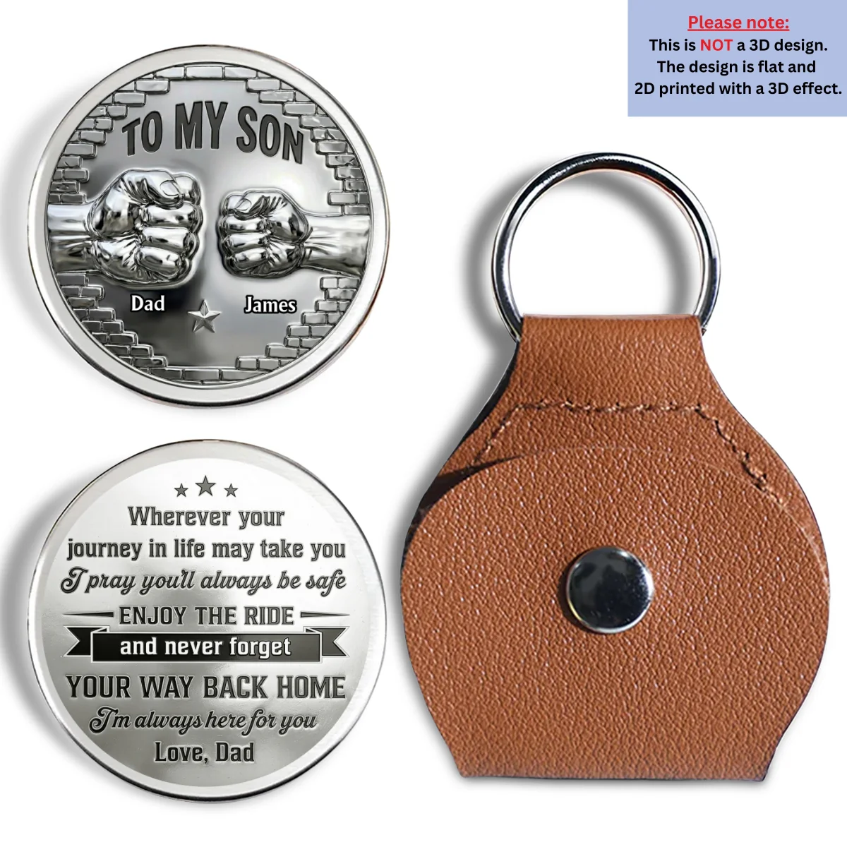 Son Believe In Yourself - Personalized Custom Pocket Hug - Image 6