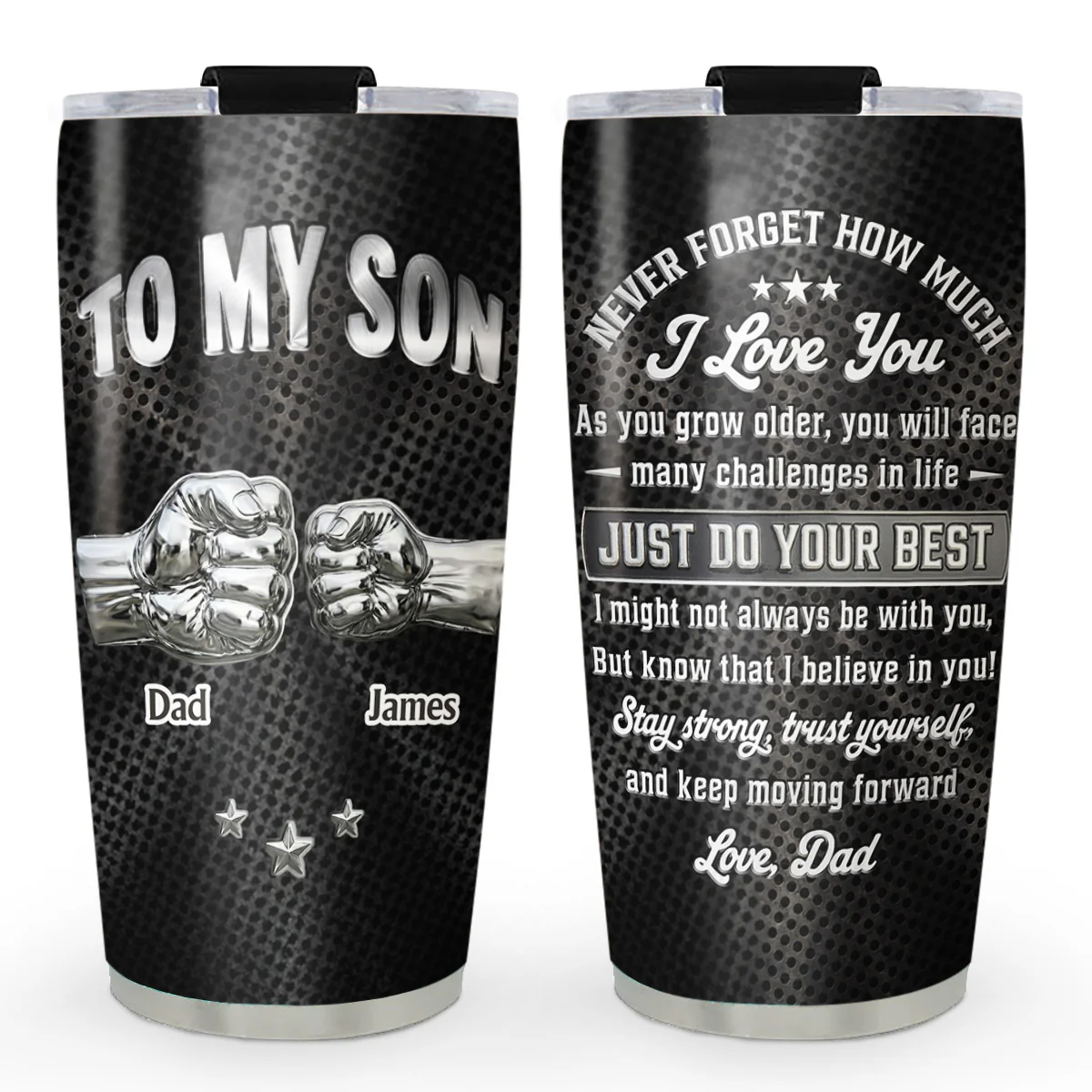 Son I Believe In You - Personalized Custom 3D Effect Tumbler