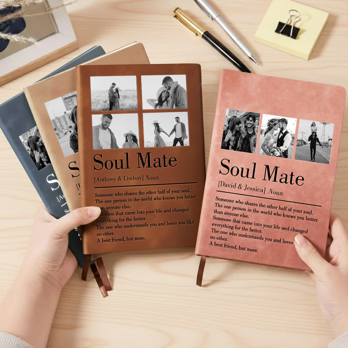 Soul Mate - Personalized Custom Leather Journal - Image 2