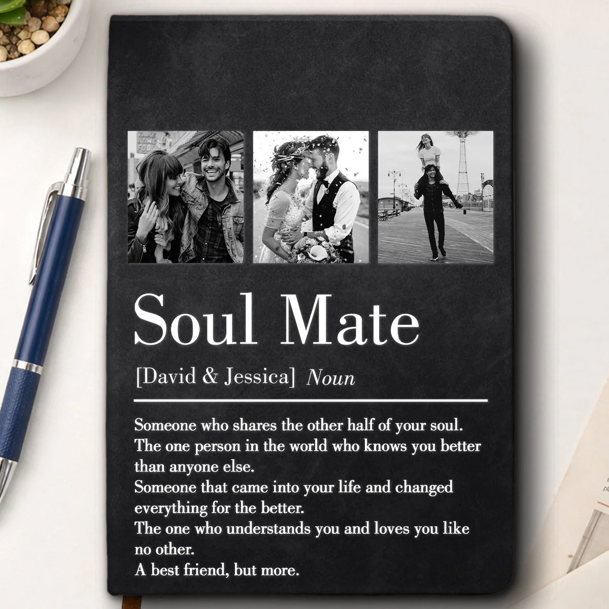 Soul Mate - Personalized Custom Leather Journal - Image 5