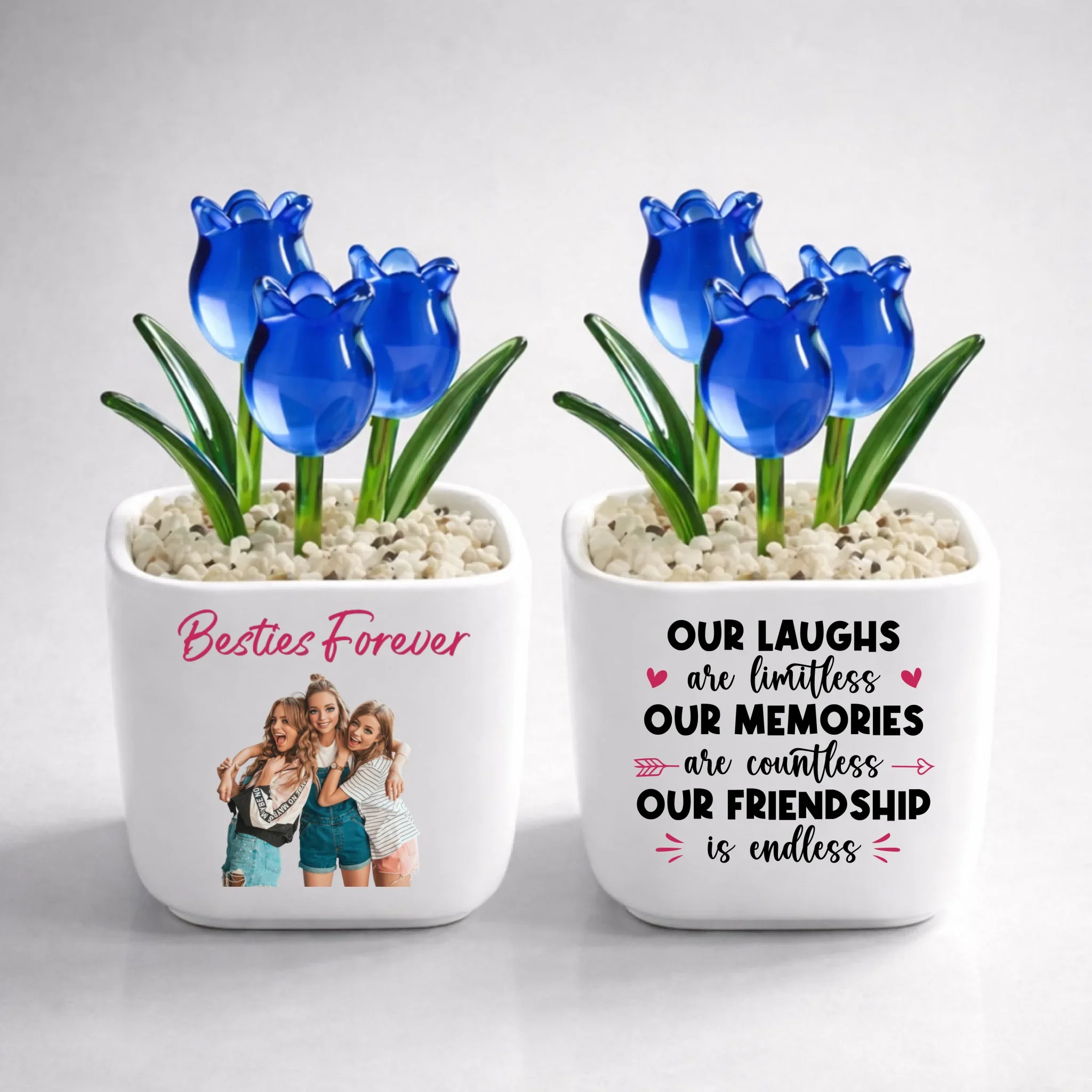 Soul Sisters - Personalized Custom Glass Everlasting Tulips - Image 13