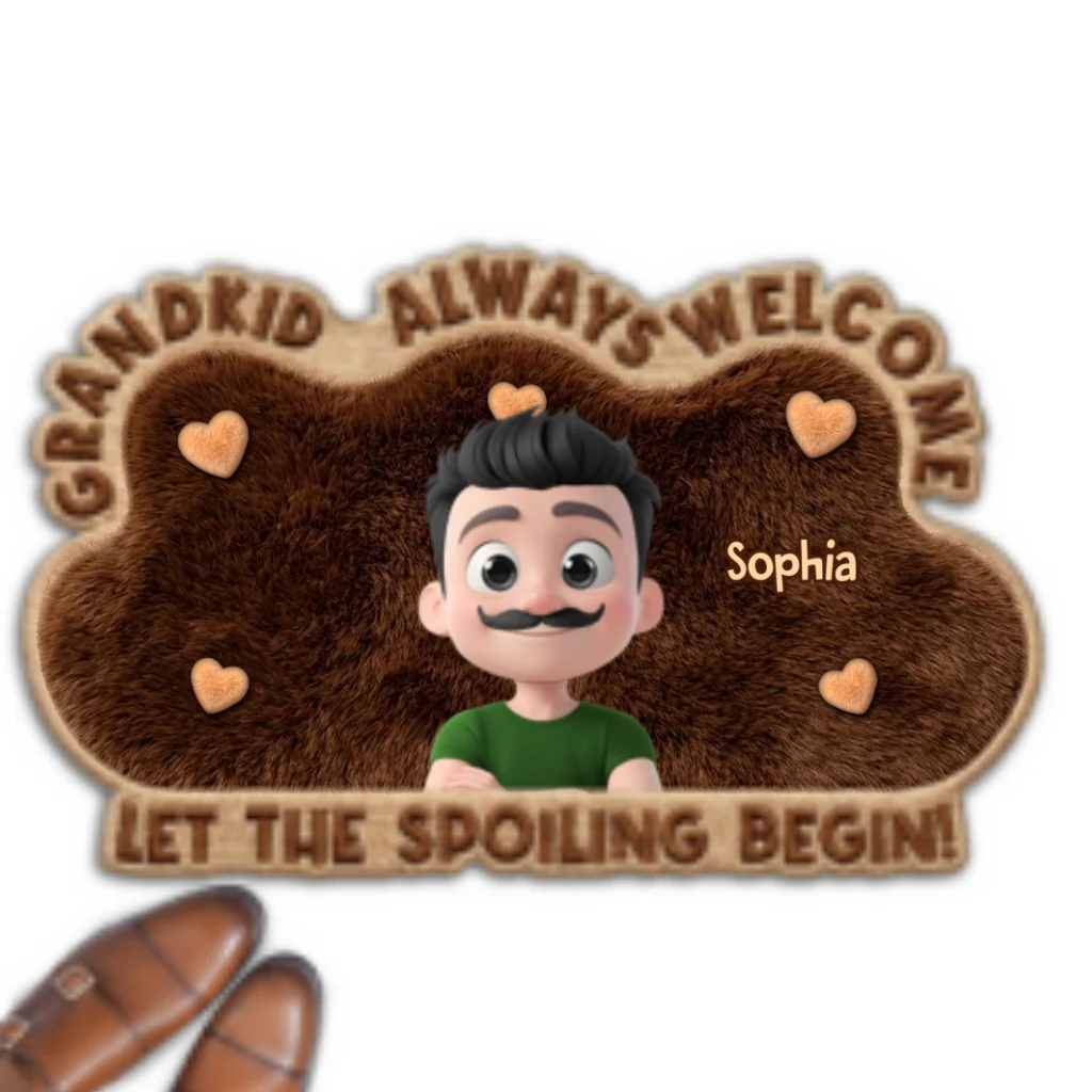 Spoiled Here - Personalized Custom Doormat - Image 7