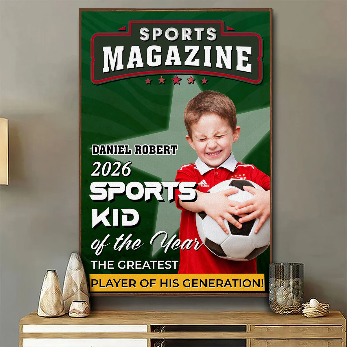 Sports Kid Of The Year - Personalized Custom Poster - Image 7