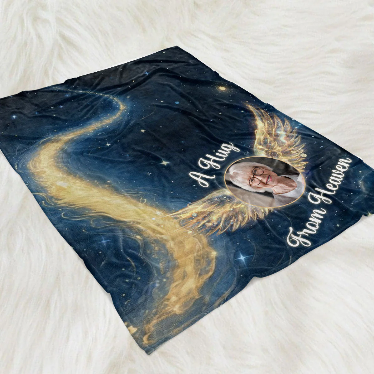 Starry Nights - Personalized Custom Fleece Blanket - Image 2
