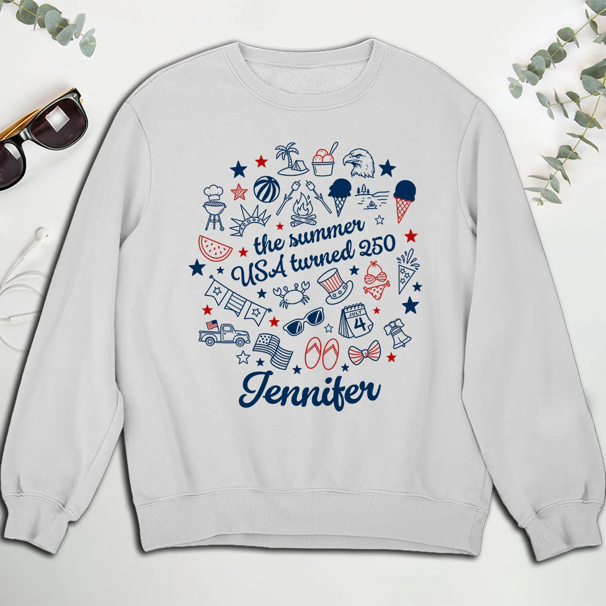 Stars Stripes And Summer - Personalized Custom Shirt - Image 5