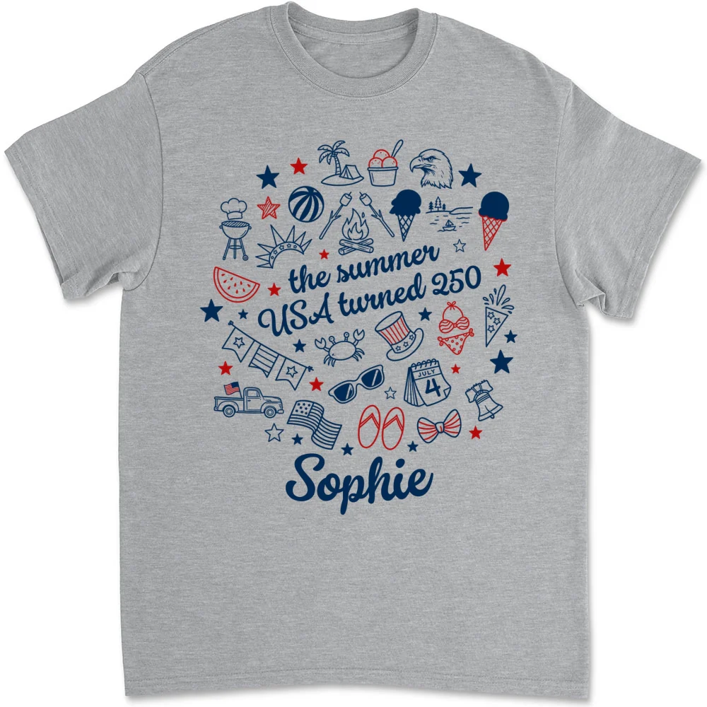 Stars Stripes And Summer - Personalized Custom Shirt - Image 7