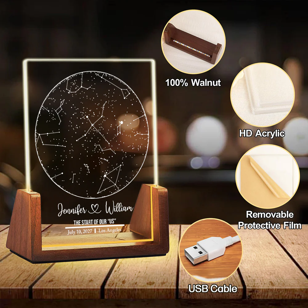 Start Of Us - Personalized Custom Night Light - Image 8