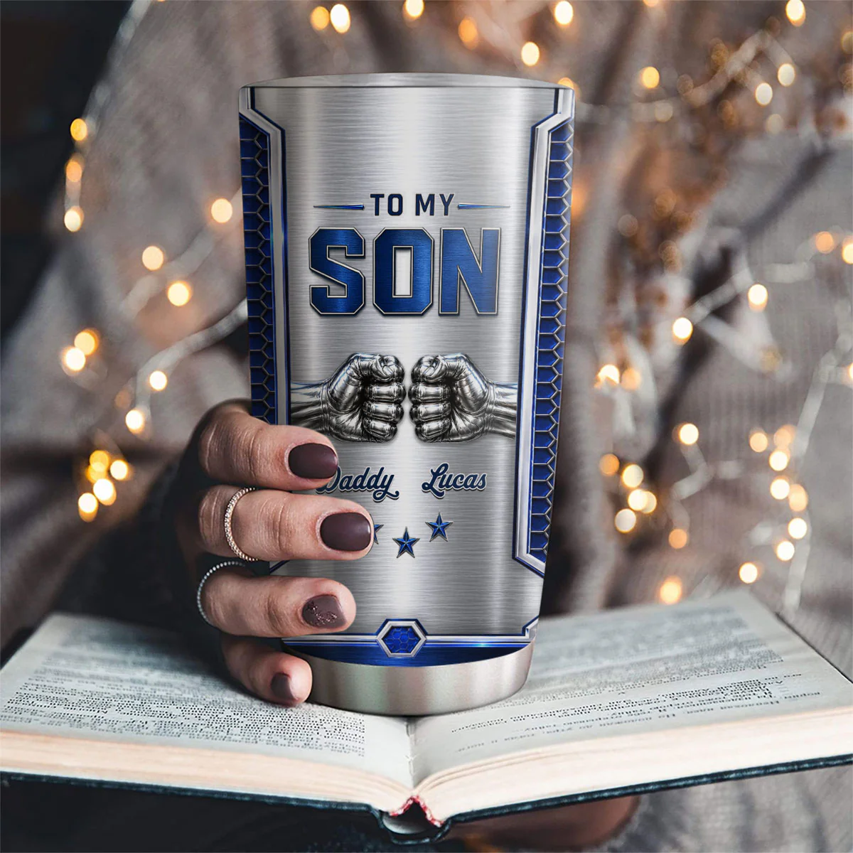 Stay Strong - Personalized Custom 3D Effect Tumbler - Image 2