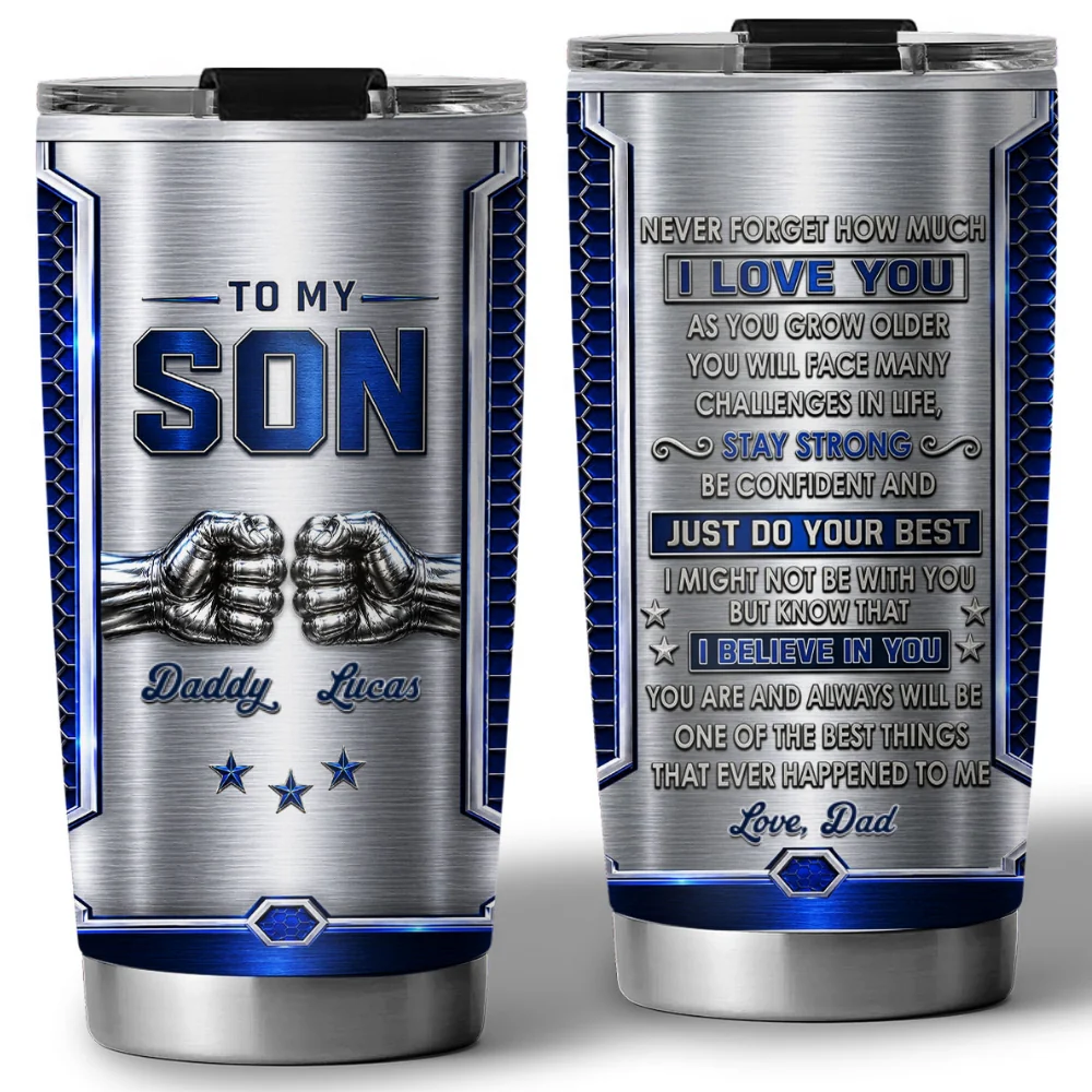 Stay Strong - Personalized Custom 3D Effect Tumbler - Image 6