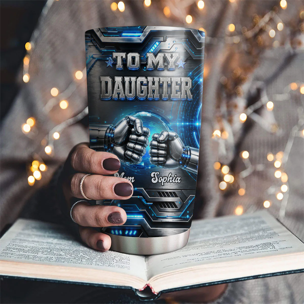 Stay Strong Trust Yourself - Personalized Custom 3D Effect Tumbler - Image 3