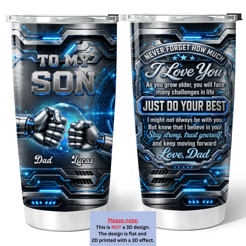 Stay Strong Trust Yourself - Personalized Custom 3D Effect Tumbler - Image 8