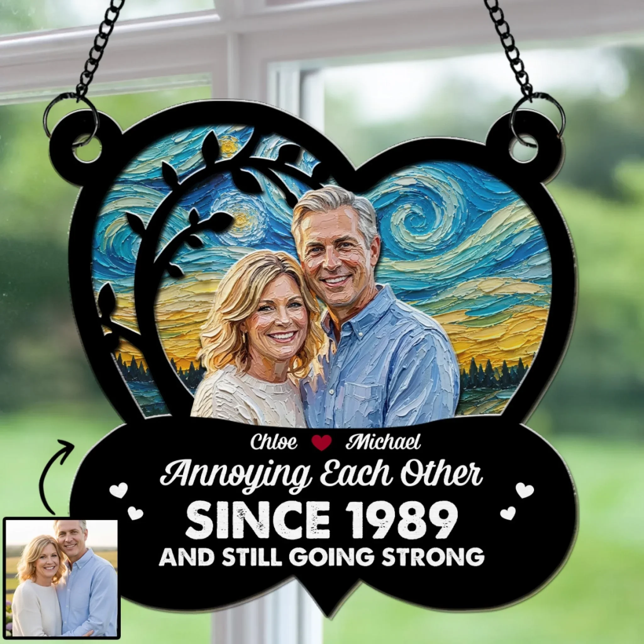 Still Love You Forever - Personalized Custom Suncatcher