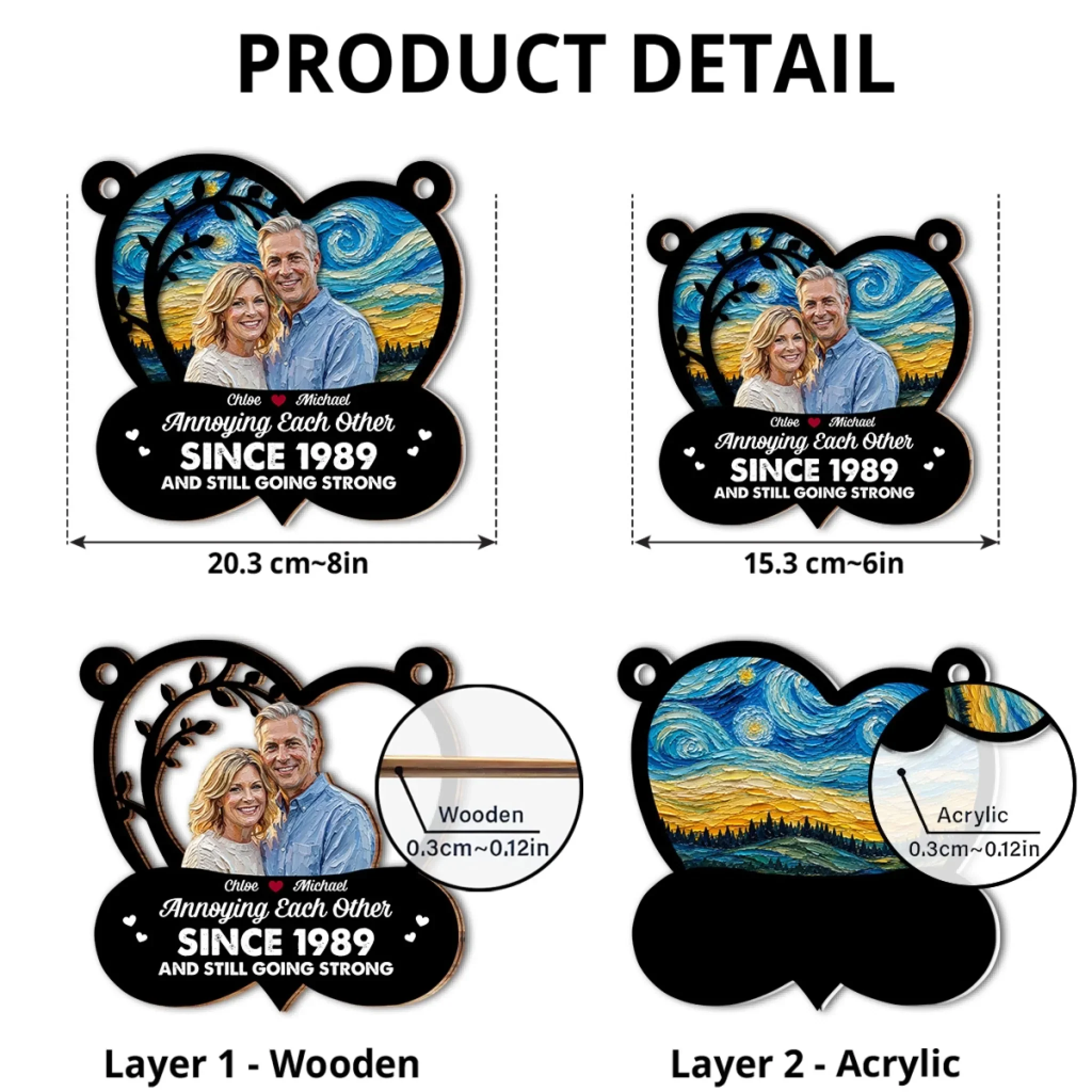 Still Love You Forever - Personalized Custom Suncatcher - Image 5