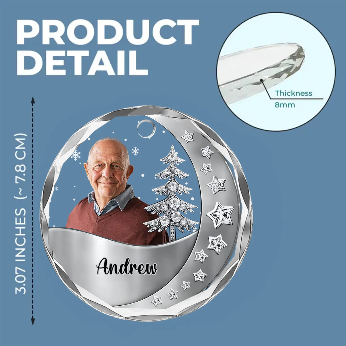 Still With You - Personalized Custom 3D Effect Glass Ornament - Image 5