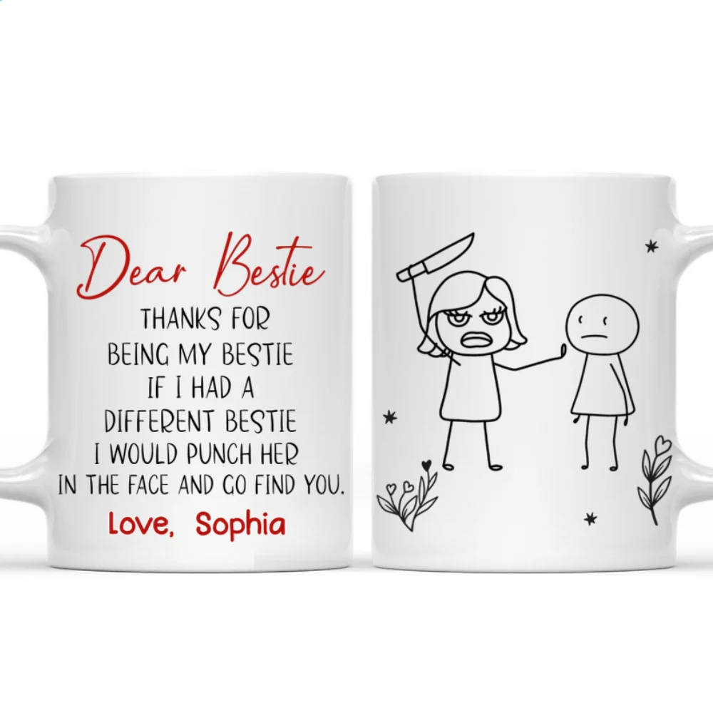 Stop Being Friend - Personalized Custom Coffee Mug - Image 9