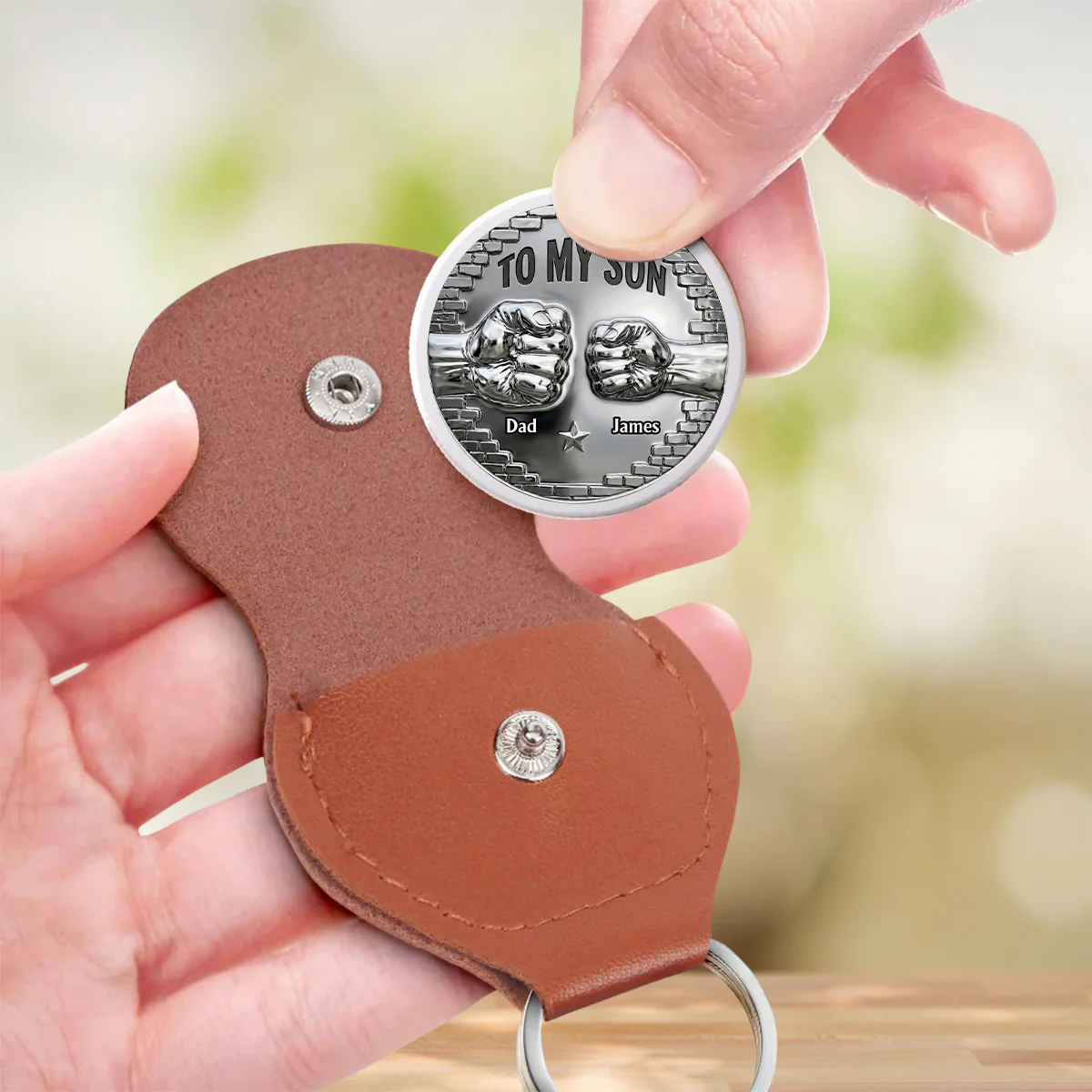 Strength And Love - Personalized Custom Pocket Hug - Image 3
