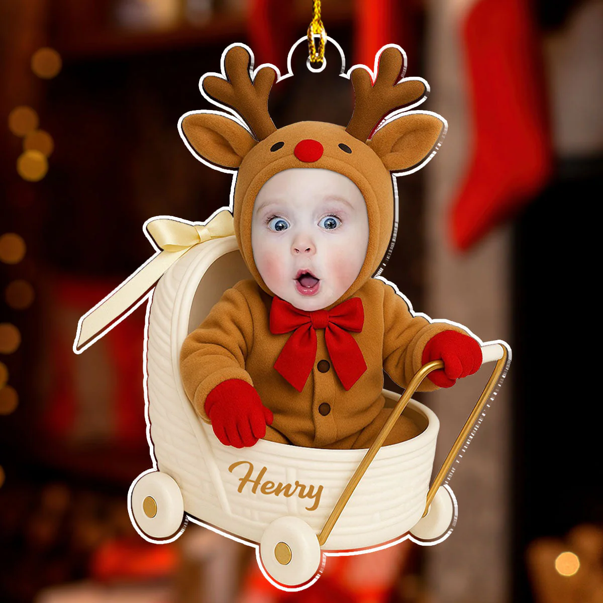 Stroll With Me - Personalized Custom Acrylic Ornament - Image 3