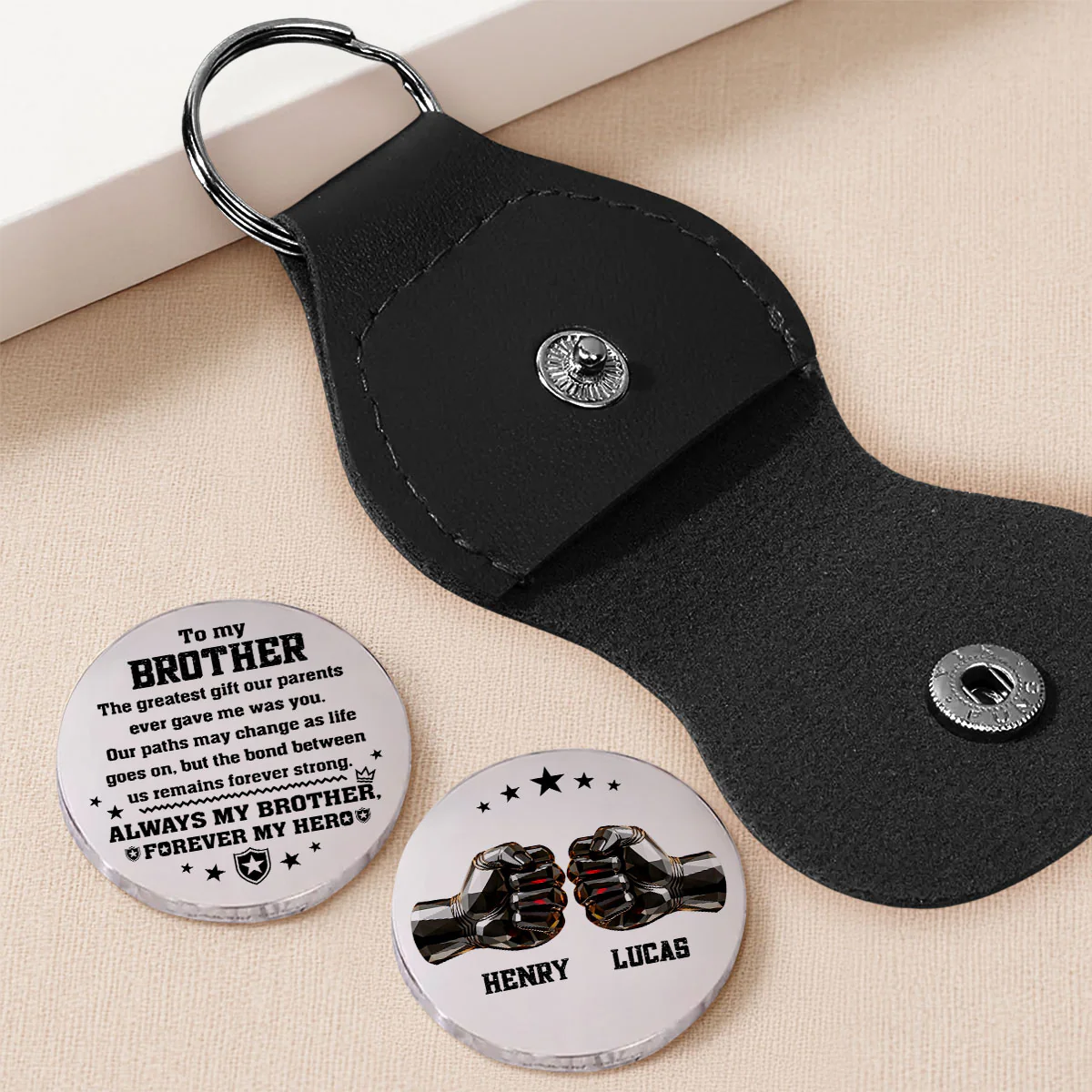 Strong Bond That Never Breaks - Personalized Custom Pocket Hug - Image 2