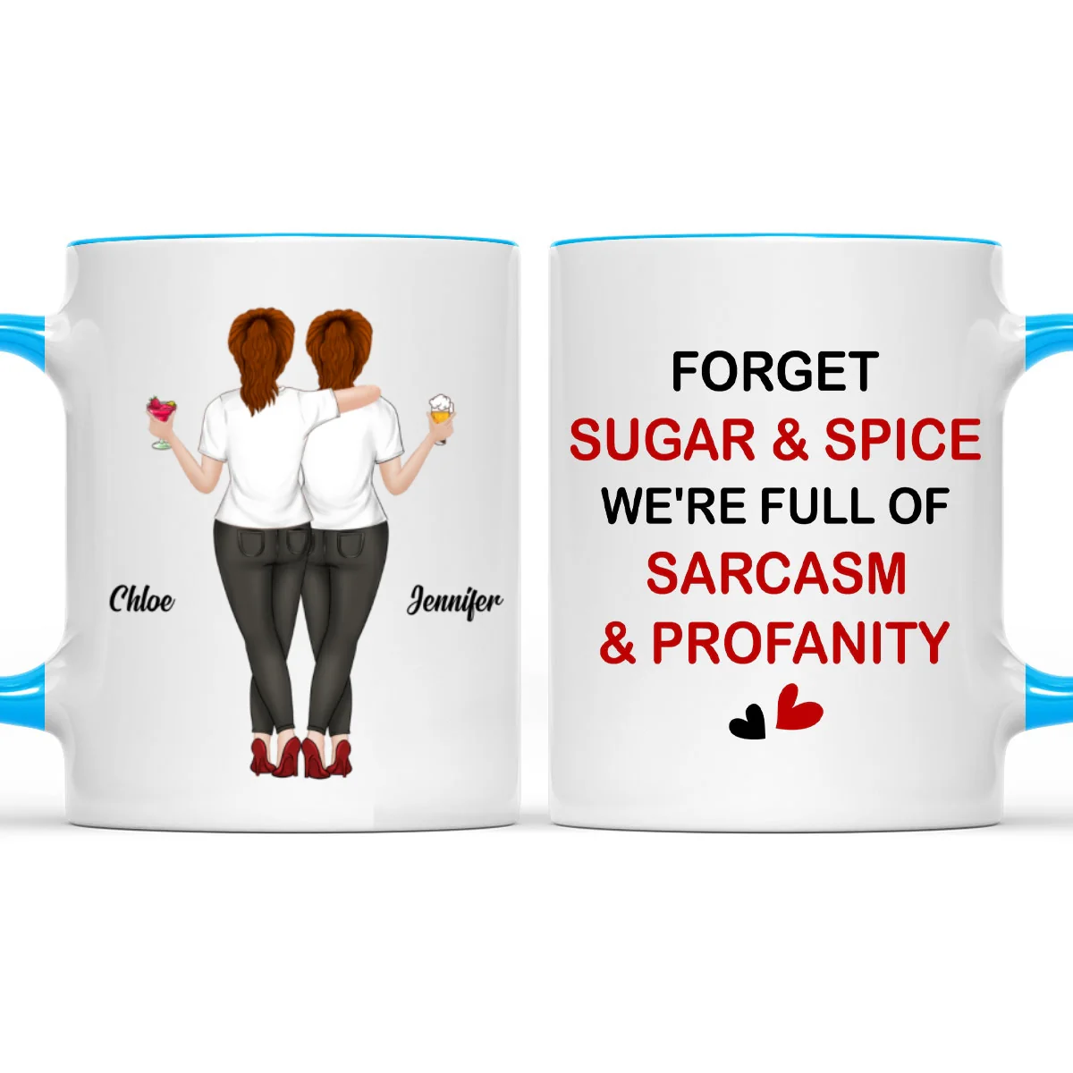 Sugar And Spice - Personalized Custom Accent Mug - Image 6