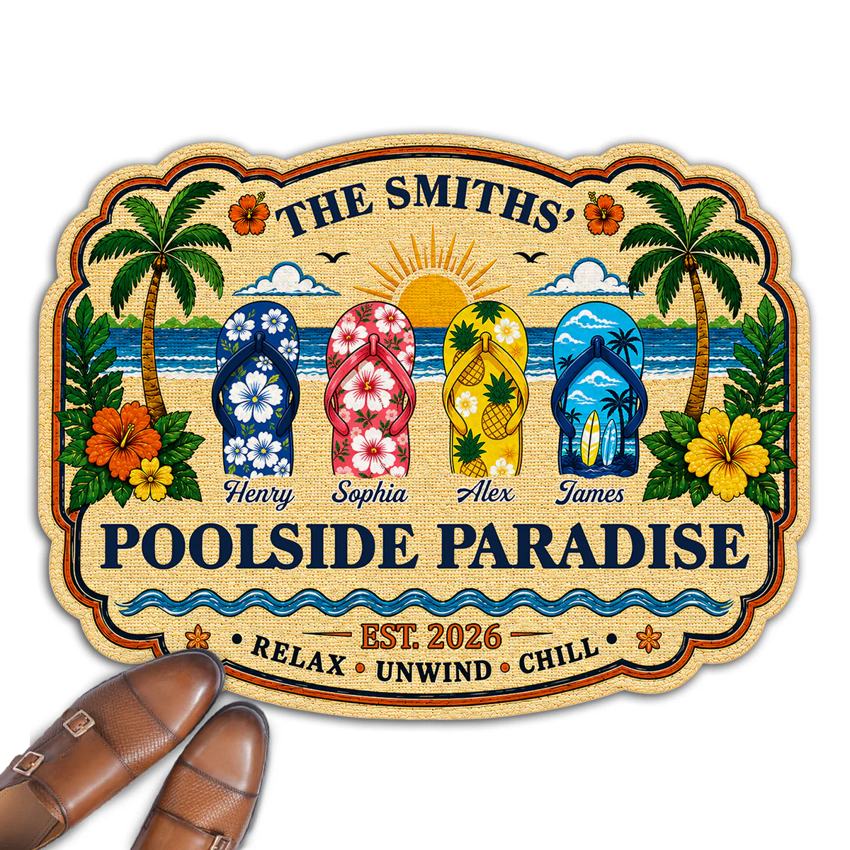 Summer House - Personalized Custom Doormat