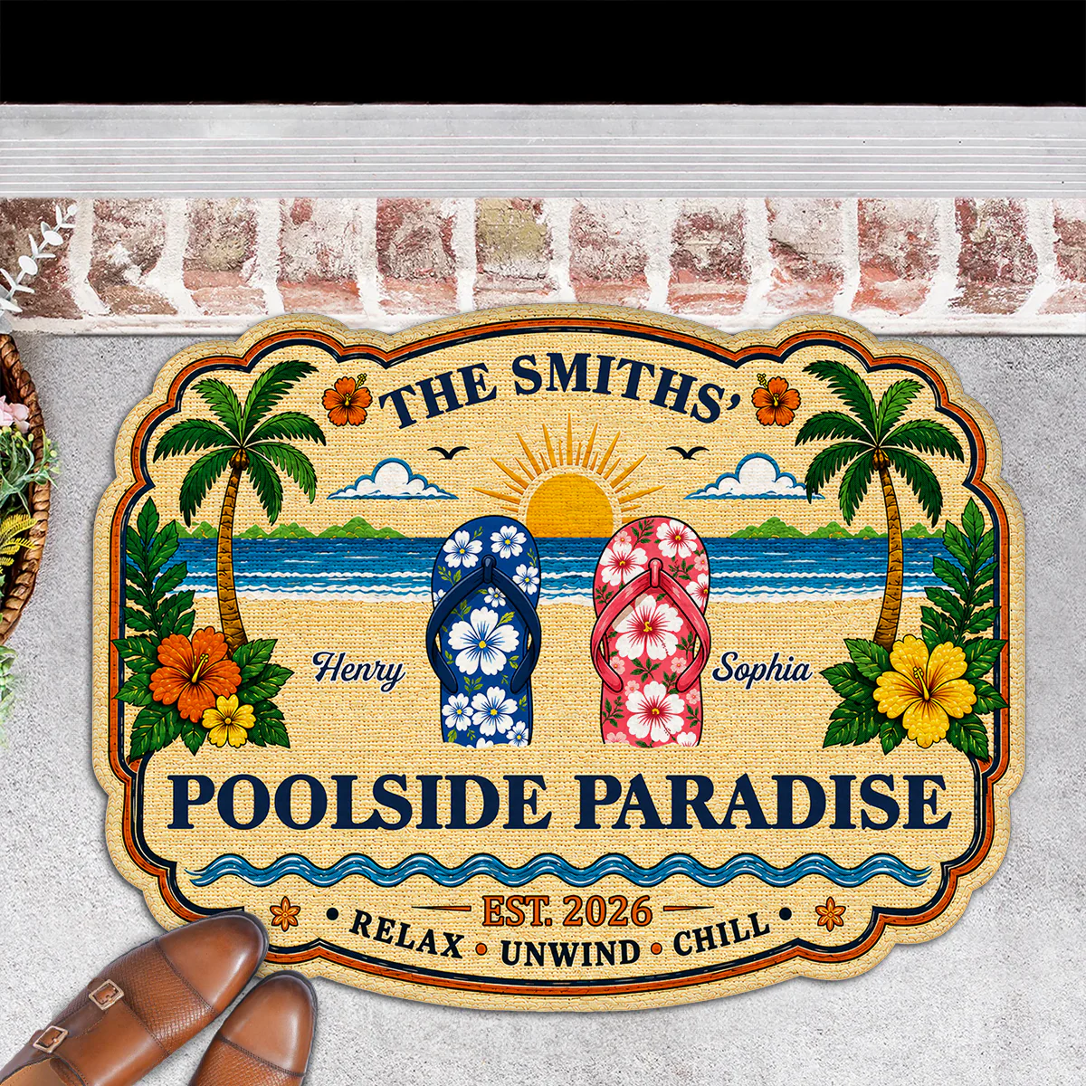 Summer House - Personalized Custom Doormat - Image 6