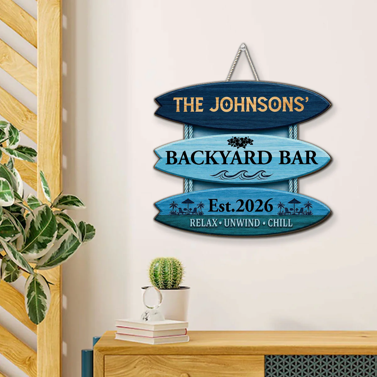 Summer Oasis - Personalized Custom Wood Sign - Image 4
