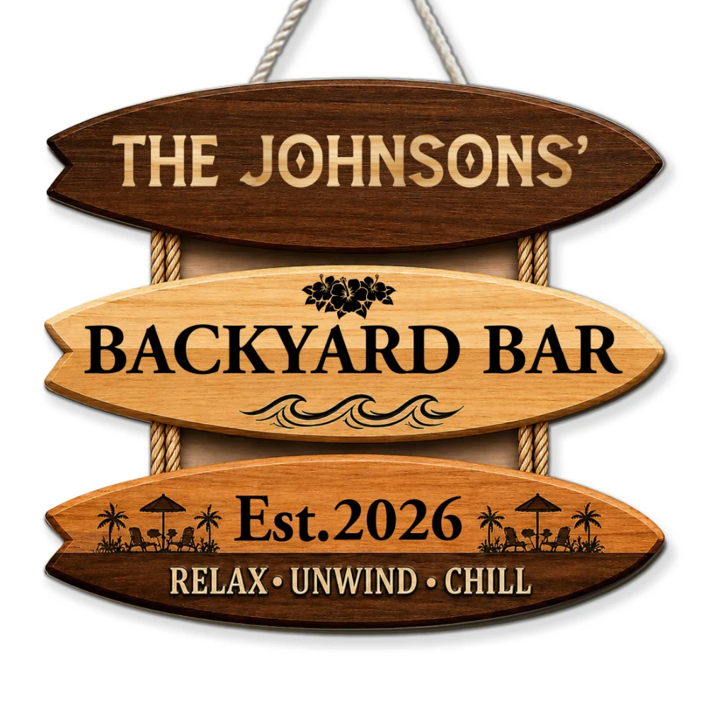 Summer Oasis - Personalized Custom Wood Sign - Image 8