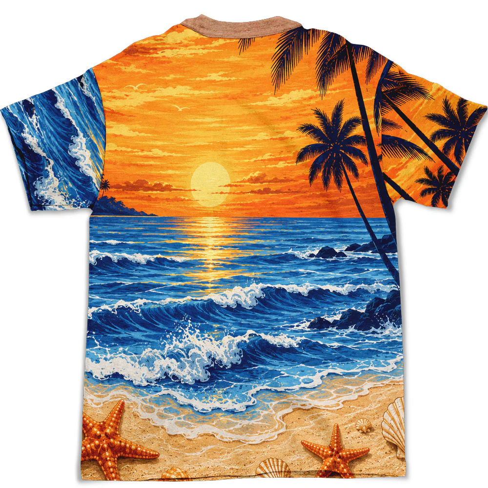 Summer Vacation - Personalized Custom All-over-print T-shirt - Image 5