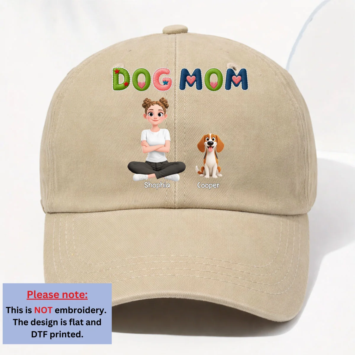 Sun On Our Heads - Personalized Custom 3D Effect Vintage Washed Denim Cap - Image 11