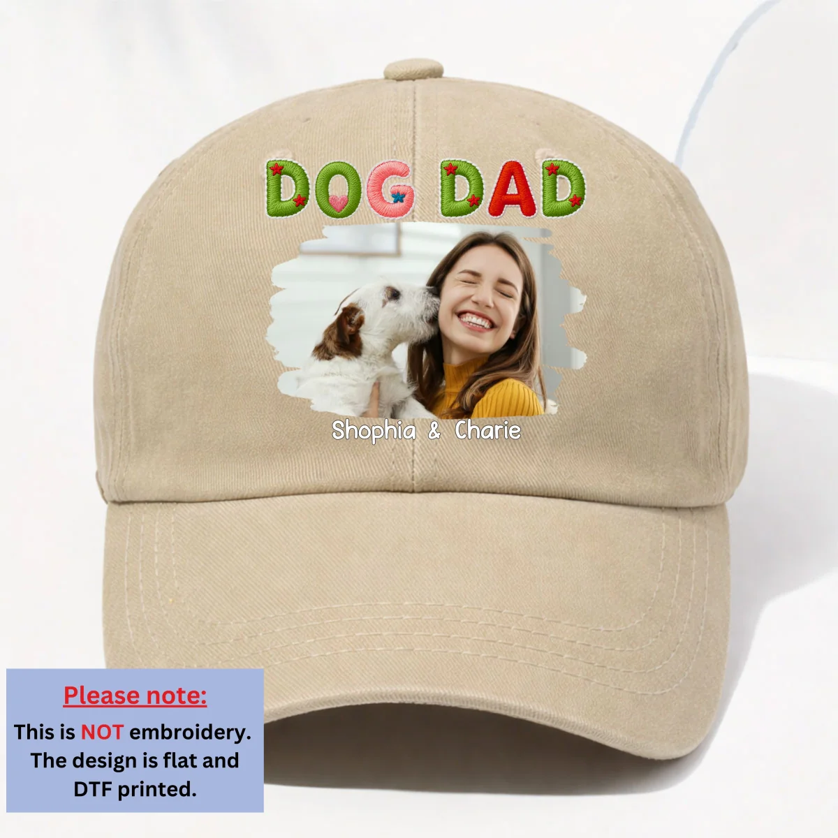 Sun On Our Heads Photo - Personalized Custom 3D Effect Vintage Washed Denim Cap - Image 10