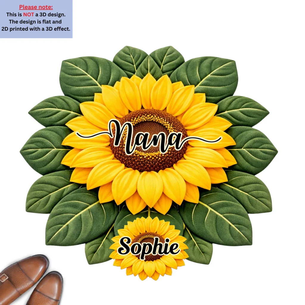 Sweet Blossoms - Personalized Custom Doormat - Image 7