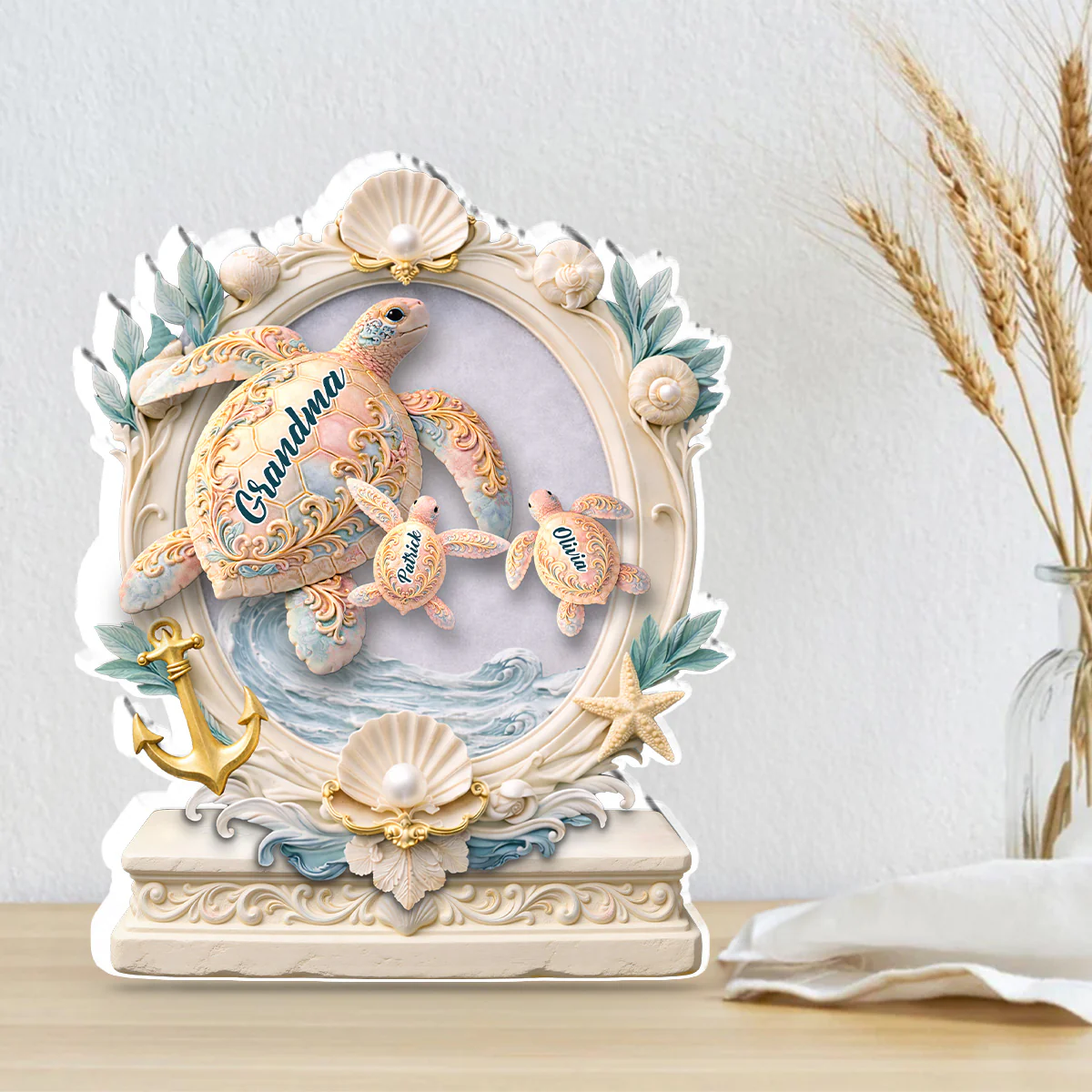 Sweet Turtles - Personalized Custom Acrylic Plaque - Image 4
