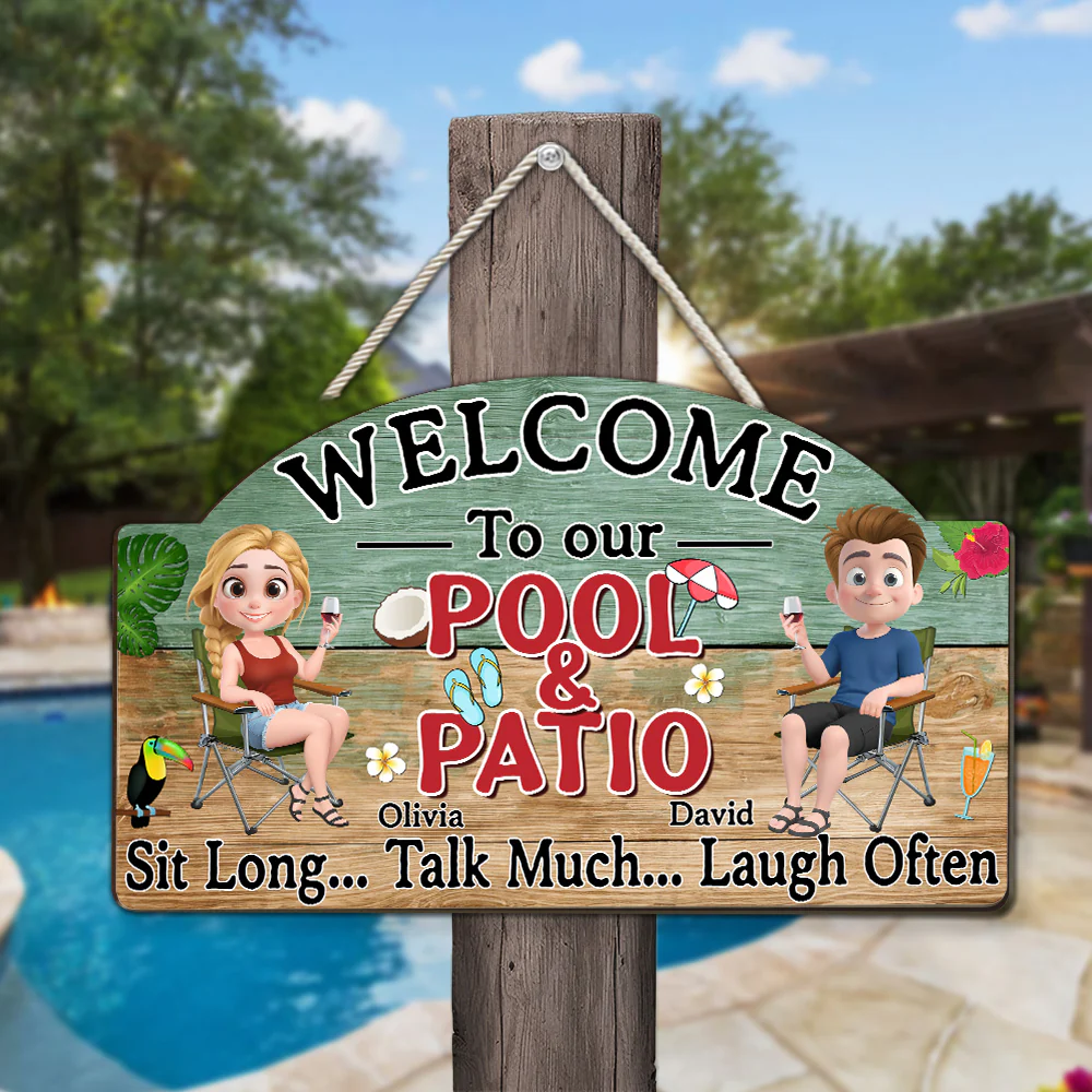 Talk Much Laugh Often - Personalized Custom Wood Sign - Image 5
