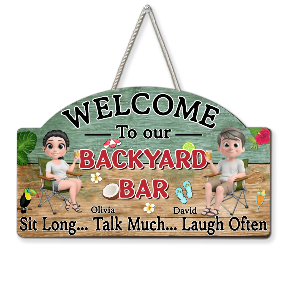 Talk Much Laugh Often - Personalized Custom Wood Sign - Image 7