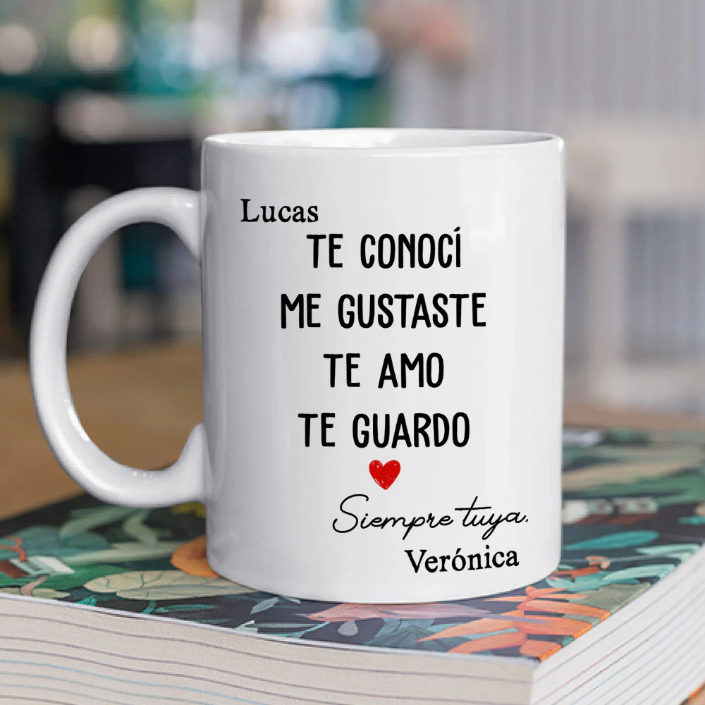 Te Conocí, Me Gustaste - Taza Personalizada de Café - Image 3