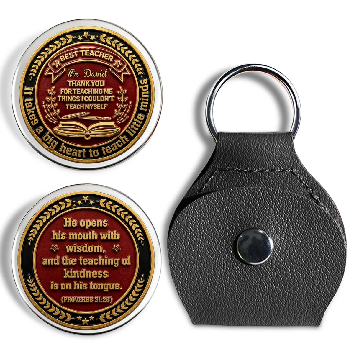 Teachers Create Lasting Impact - Personalized Custom Pocket Hug - Image 7