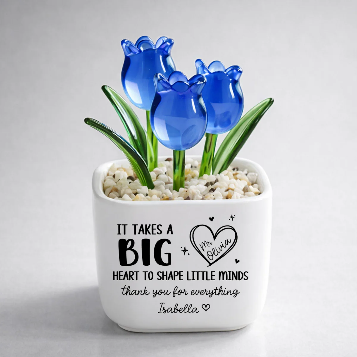 Teachers Make Dreams Bloom - Personalized Custom Glass Everlasting Tulips - Image 7