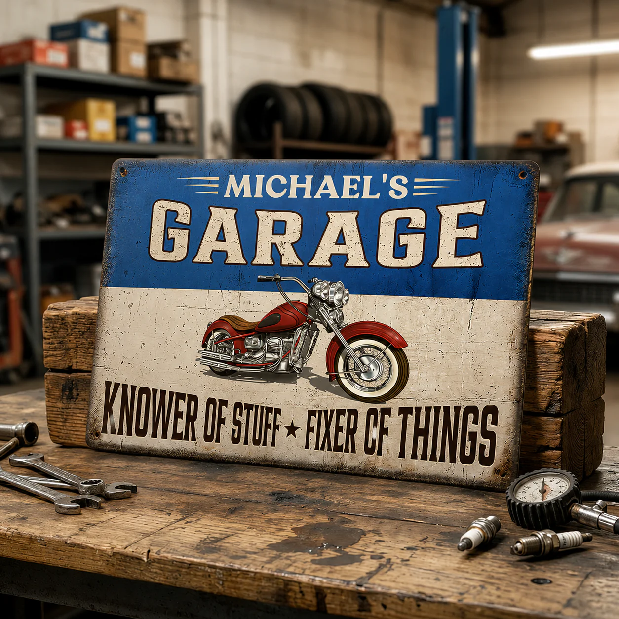 TEST - Fixer And Knower - Personalized Custom Metal Sign - Image 3