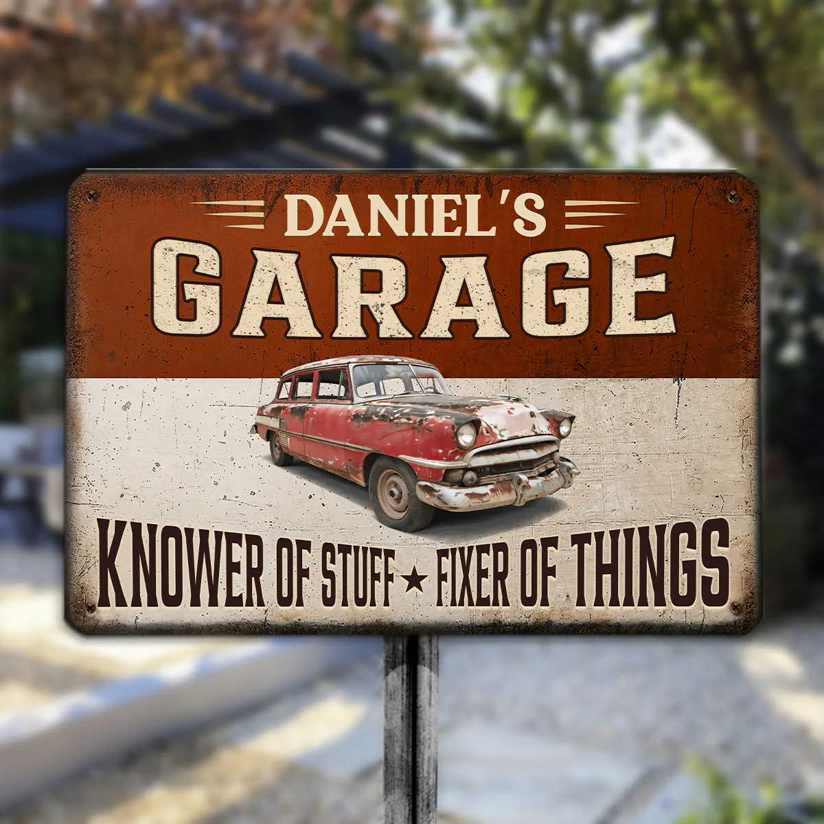 TEST - Fixer And Knower - Personalized Custom Metal Sign - Image 5