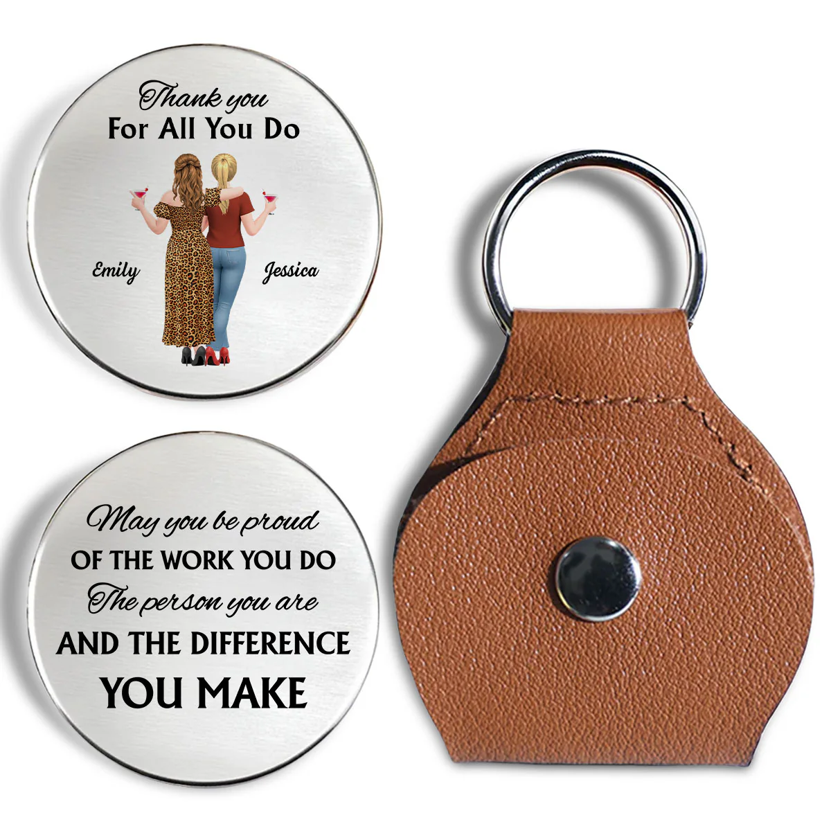 Thank You For All You Do - Personalized Custom Pocket Hug - Image 5