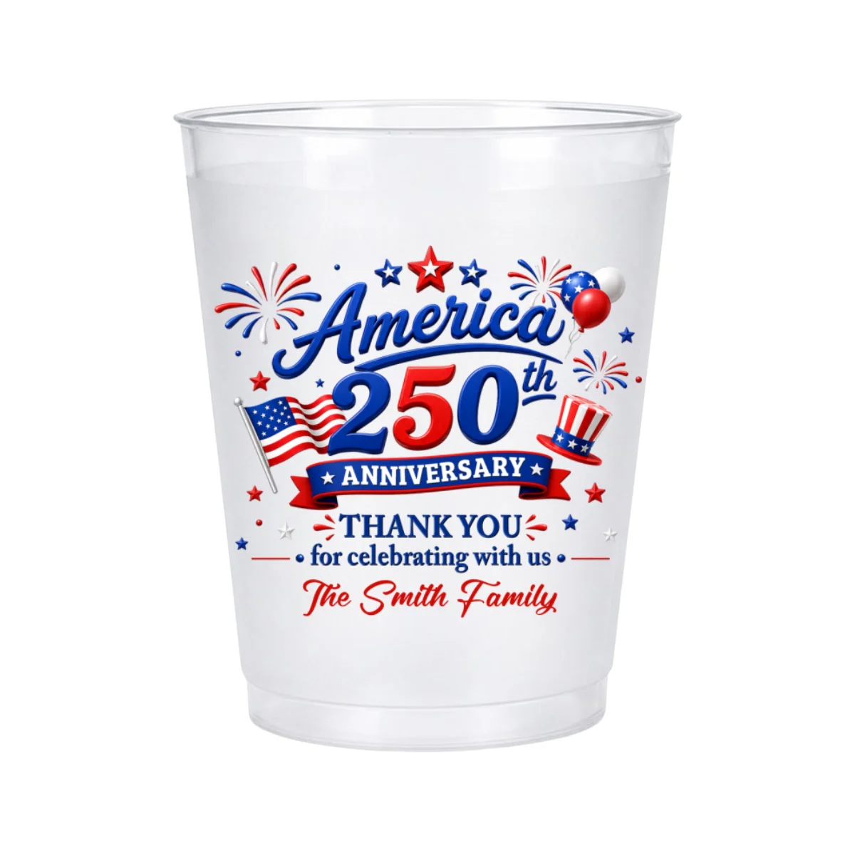 Thank You For Celebrating With Us - Personalized Custom Frosted Cup - Image 7