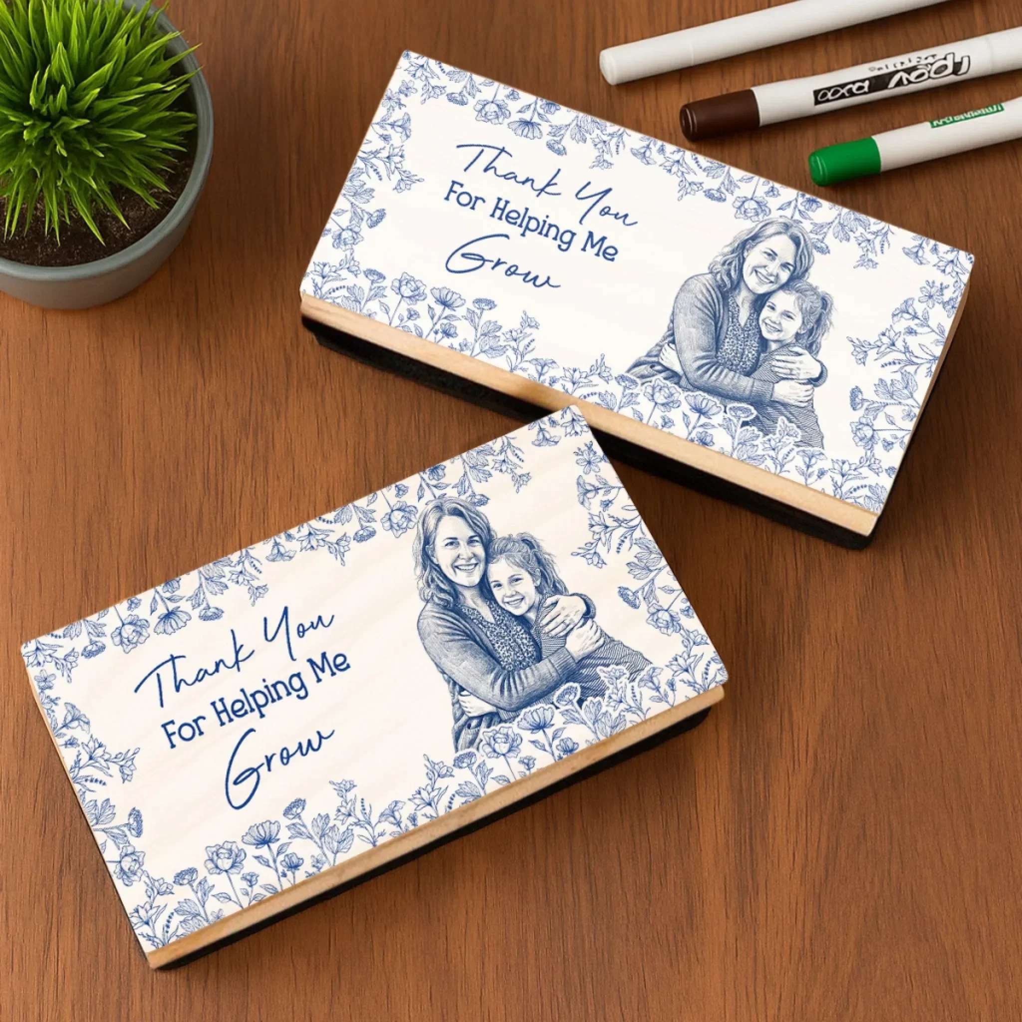 Thank You For Helping Me 2 - Personalized Custom Whiteboard Eraser - Image 4