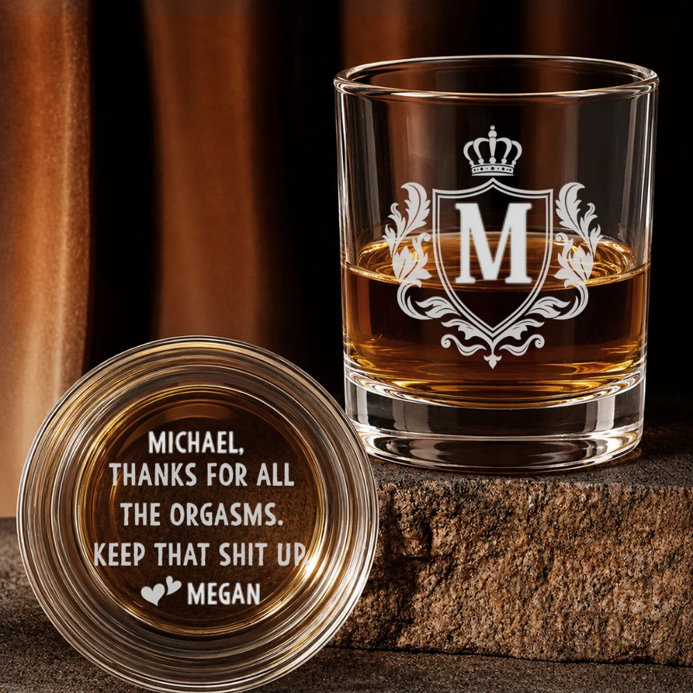 Thanks For All The Orgasms - Personalized Custom Whiskey Glass Set - Image 7