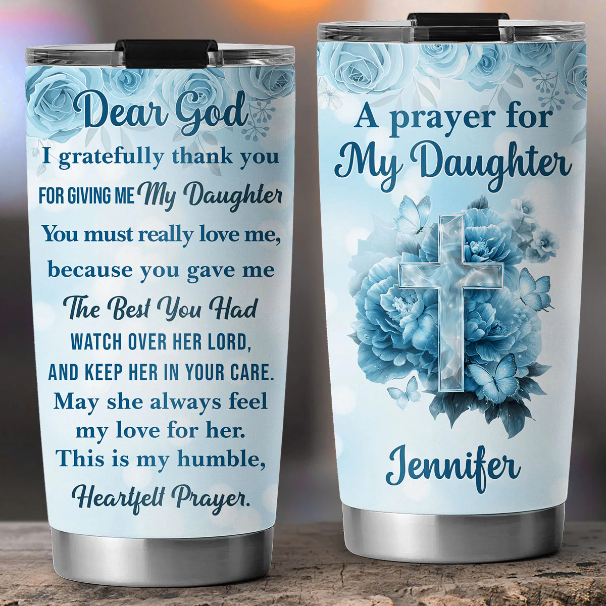 Thanks For Giving Me The Best - Personalized Custom 3D Effect Tumbler - Image 6