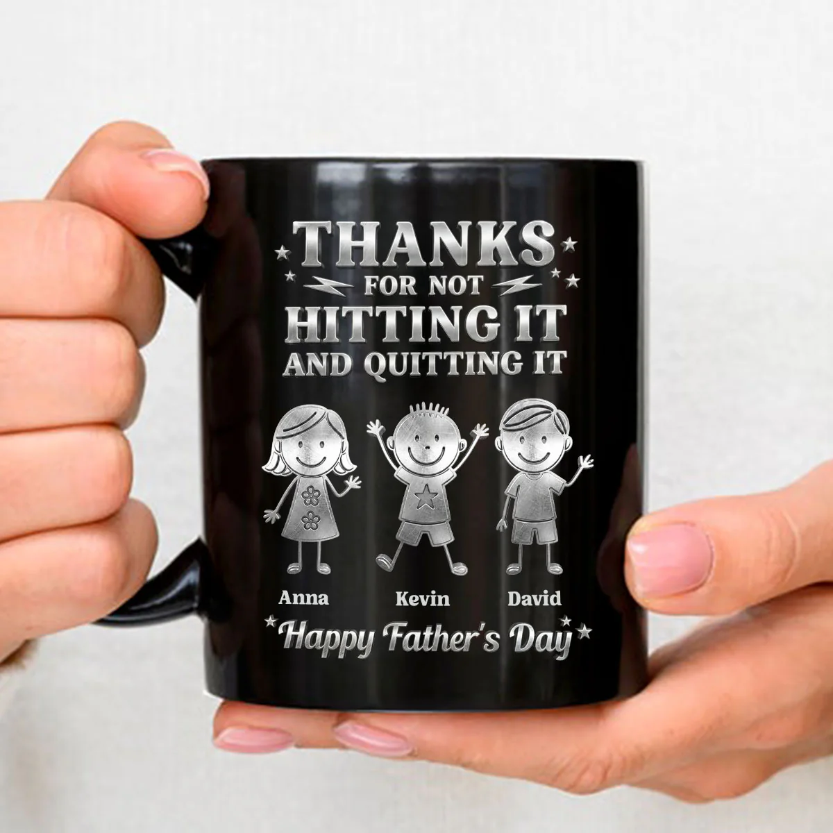 Thanks For Not Quitting It - Personalized Custom 3D Effect Mug - Image 3