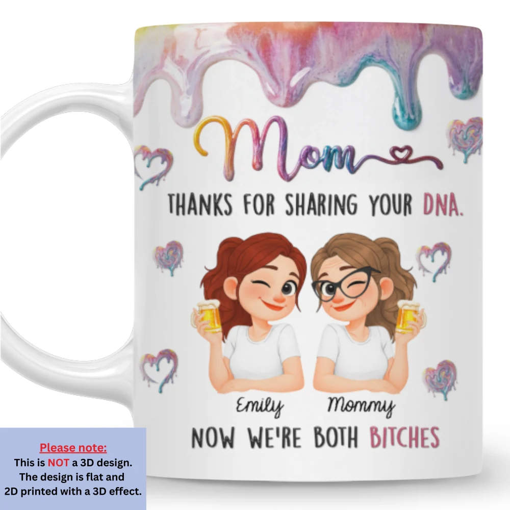 Thanks For Sharing Your DNA - Personalized Custom 3D Inflated Effect Mug - Image 7